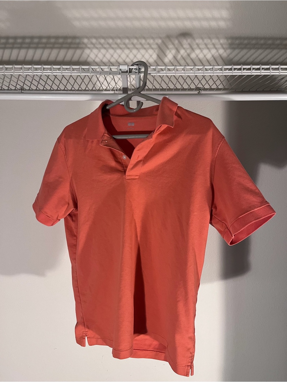 Uniqlo Men’s Coral-Orange Polo Shirt